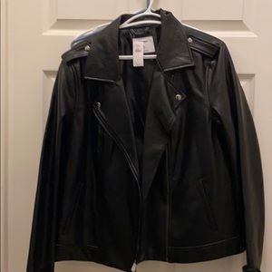 Black Faux Leather Jacket